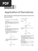 Application of Derivatives: Rate of Change, Increasing and Decreasing Functions and Approximations