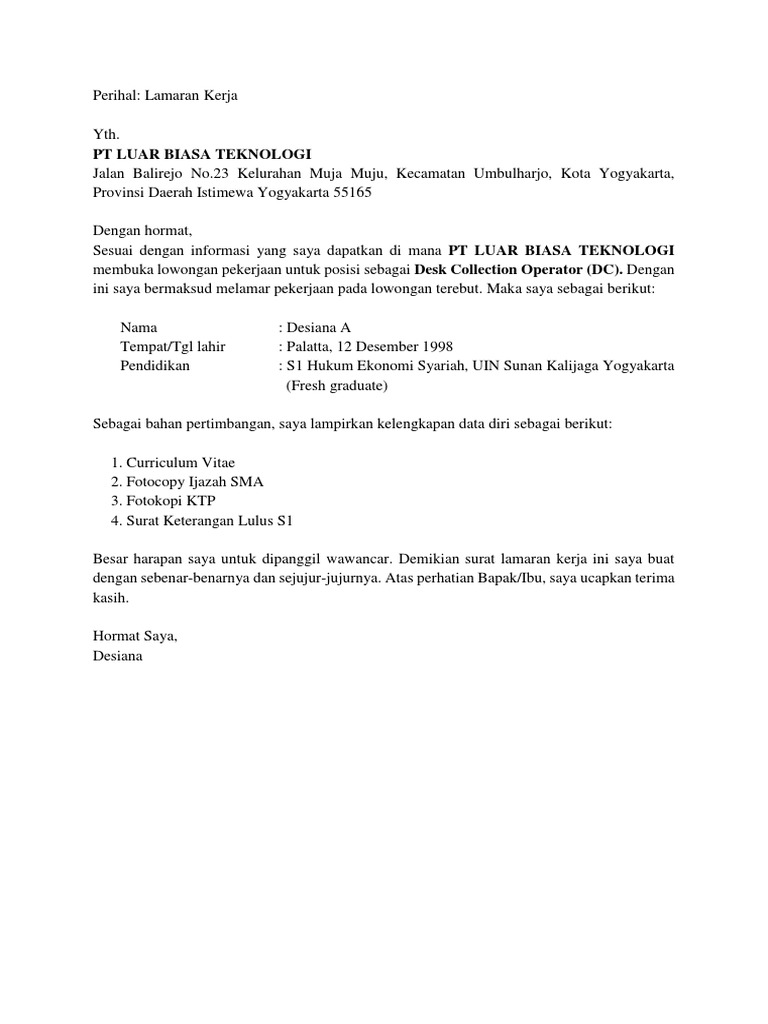 Contoh SLK | PDF | Bisnis