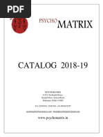 Psychomatrix Catalog 2018 19