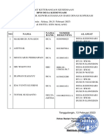 Data BPD Kedensari