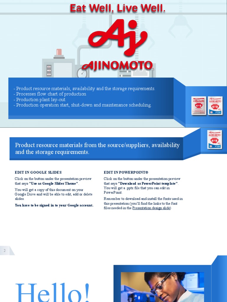 Ajinomoto | PDF | Color | Microsoft Power Point