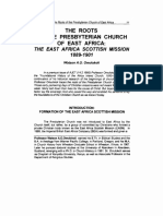 The Roots of The Presbyterian Church of East Africa