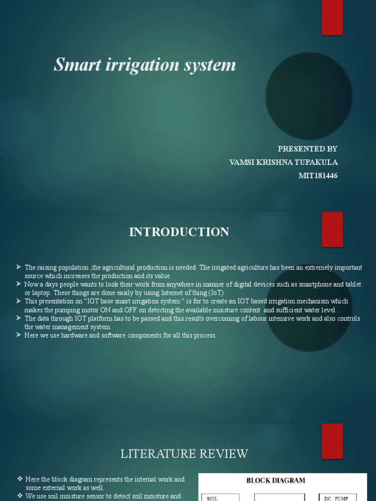 IoT-Based Smart Irrigation System | PDF | Internet Of Things | Computing