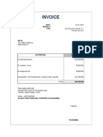 Invoice DJ & Sound TCA 9 July