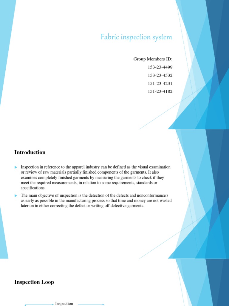 Fabric Inspection Systems Overview | PDF | Textiles | Knitting