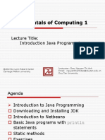Lecture 01 _Introduction to Java