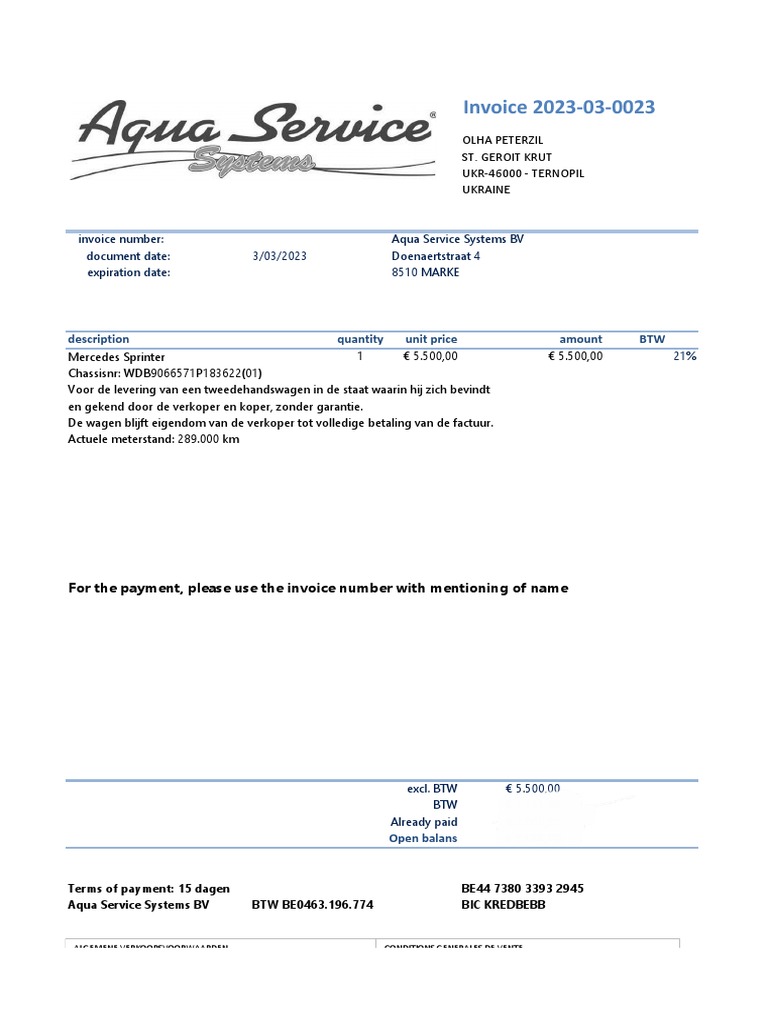 Invoice 2023-03-0023 | PDF