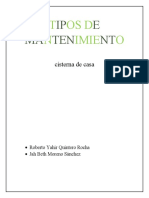 Mantenimiento Cisterna