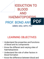 INTRODUCTION TO BLOOD Med st-1
