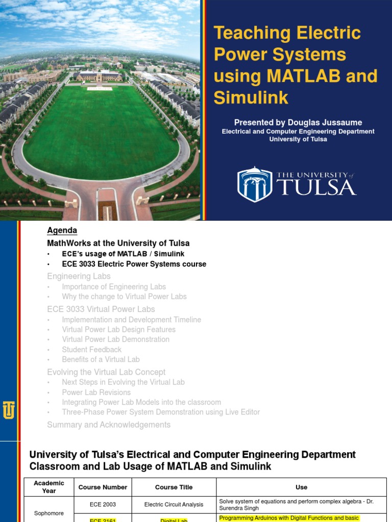 Matlab Expo 2021 Teaching Electric Power Systems With Matlab and ...