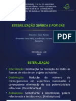 ESTERILIZAÇÃO QUÍMICA E POR GÁS