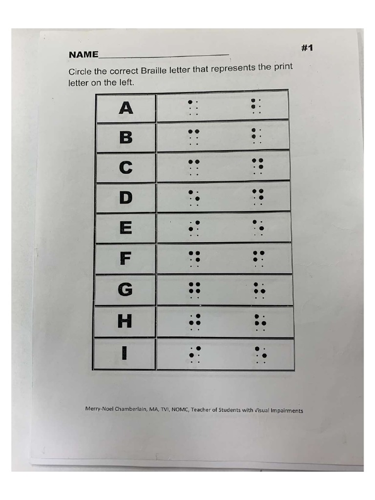 Braille Text 1 | PDF