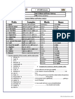 Suffixes and Prefixes