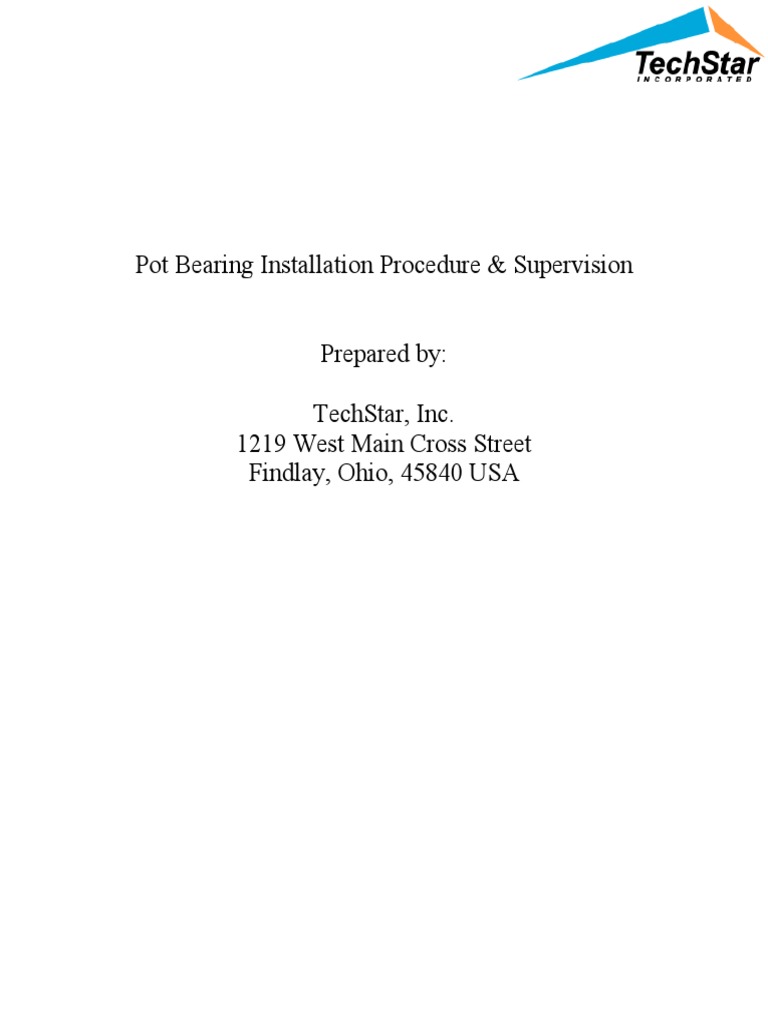 Pot Bearing Installation Procedure & Supervision PDF Prestressed Concrete Building Engineering