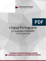 Apostila Língua Portuguesa 15 Questões CEBRASPE Prof. Arnaldo Filho