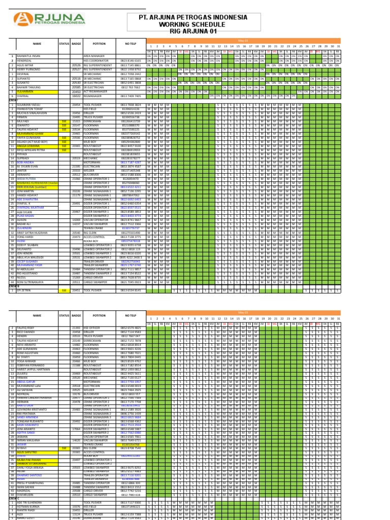 SCHEDULE | PDF