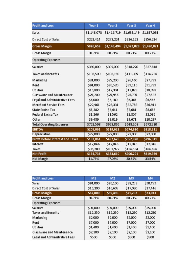 Sample Business Plan Excel Template | PDF | Balance Sheet | Expense