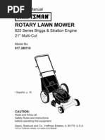 Download Sears 917_388110 Lawn Mower-Jason Ford by Leo Schaaf SN65861377 doc pdf
