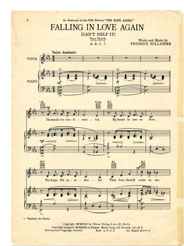 Falling in Love Again | PDF