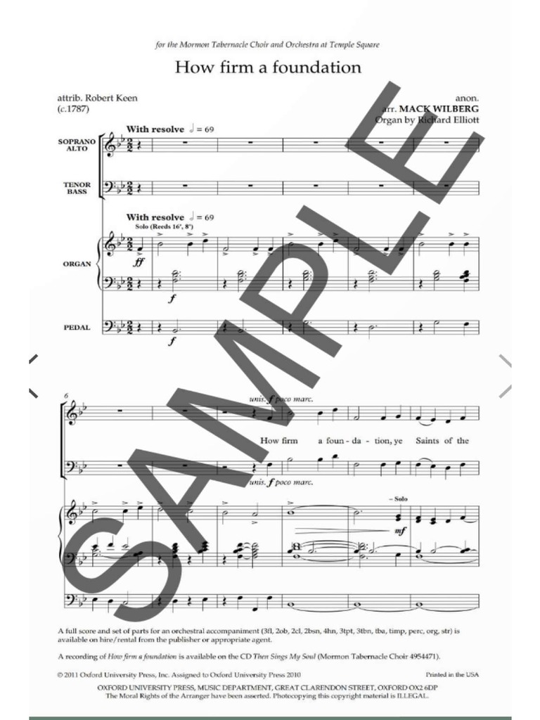 How Firm A Foundation Pdf