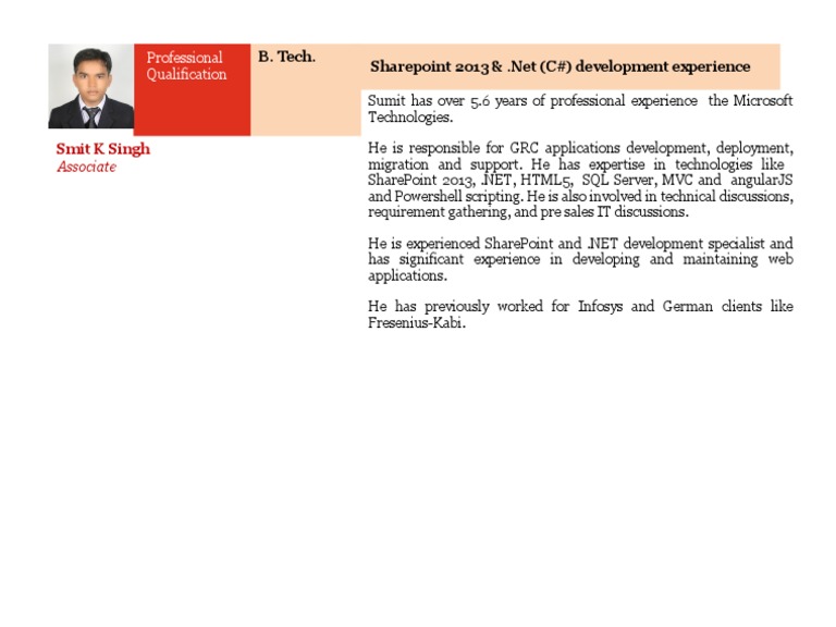 Sumit Singh's IT Expertise Summary | PDF