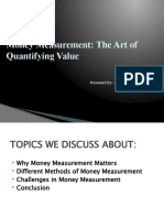 Money Measurement