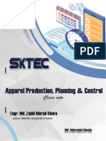 Apparel Production Planning Control AE 405