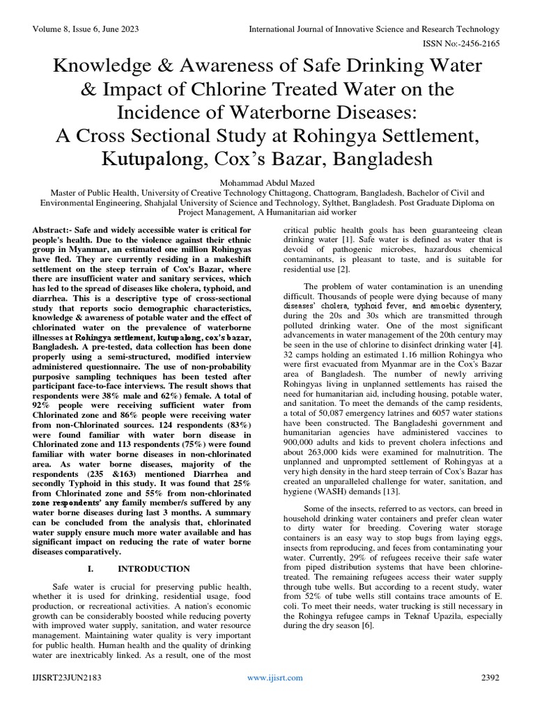 knowledge-awareness-of-safe-drinking-water-impact-of-chlorine
