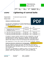 D540 Tightening of Conrod Bolts