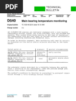 D540 Main Bearing Temperature Monitoring