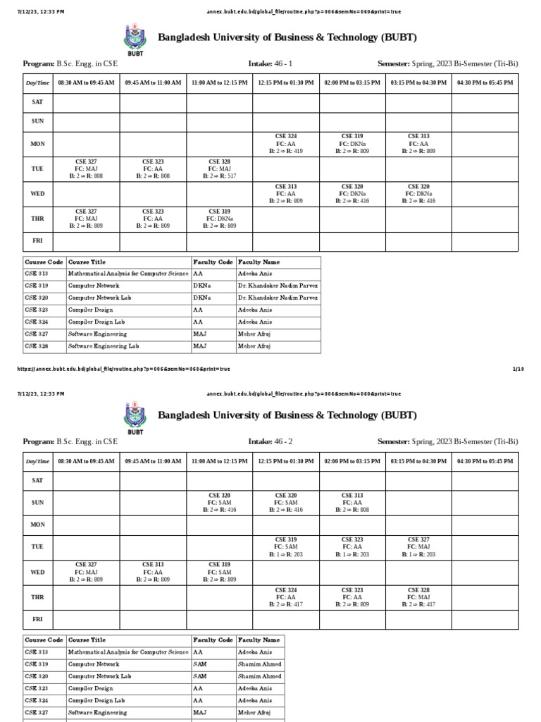 Bangladesh University of Business & Technology (BUBT) | PDF | Systems ...