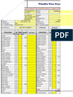 Formulario para Orçamento