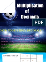 Multiplication of Decimal Year 5