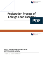 Process of Foreign Food Facility Registration (Total) ENG