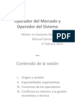 Operador Del Mercado y Operador Del Sistema - MGM - 2022
