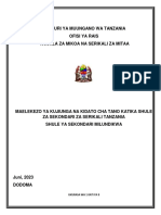 Jamhuri Ya Muungano Wa Tanzania Ofisi Ya Rais Tawala Za Mikoa Na Serikali Za Mitaa