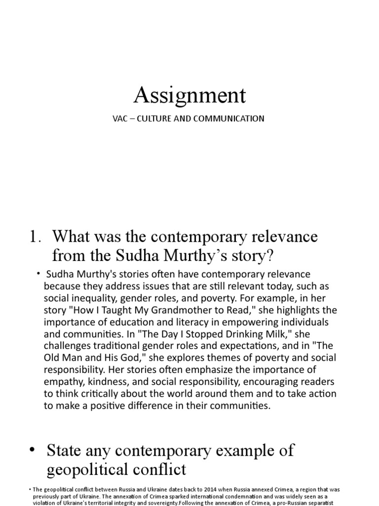 Assignment vac culture and communication download free pdf