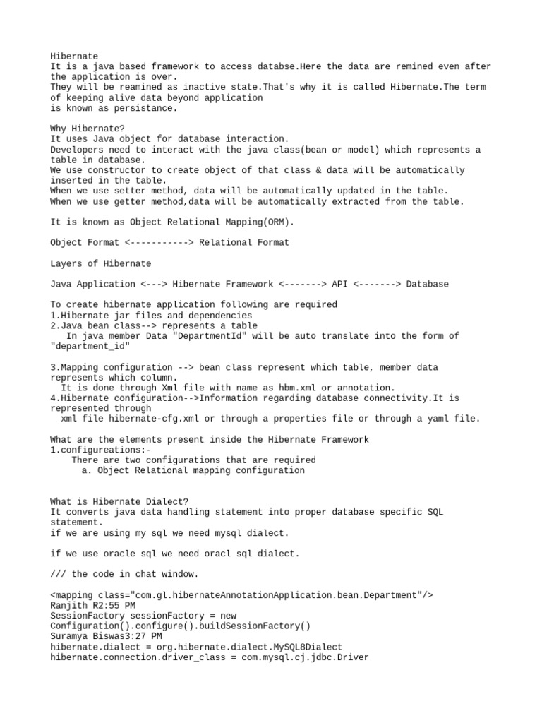 HIbernate | PDF | Databases | Software Development