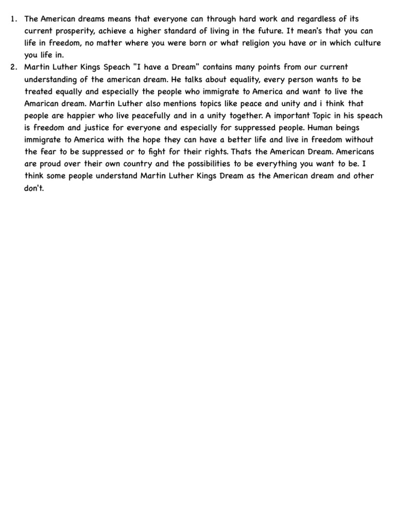 American Dream | PDF
