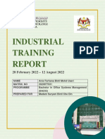 Industrial Training (Anis Farhana Binti Mohd Useri)