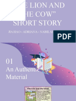The Lion and The Cow Short Story