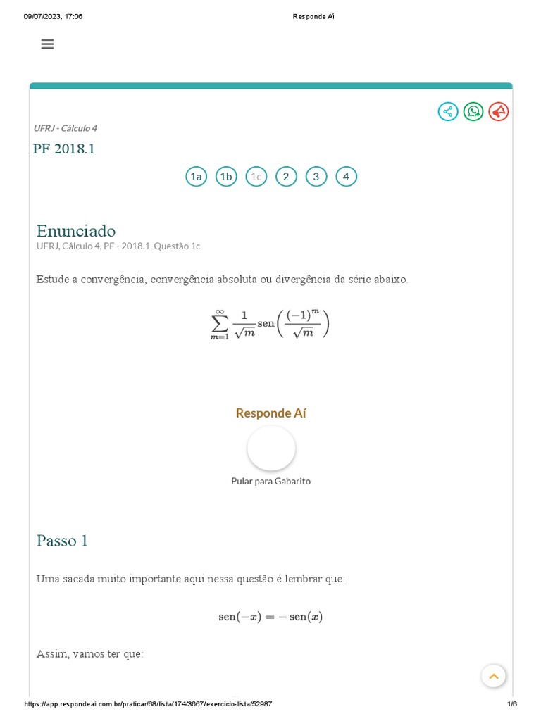 Pf de calculo ufrj responde ai quest o 1c de 18 1 download gr tis