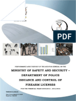 2009 - 2012 Issuance and Control of Firearm Licenses