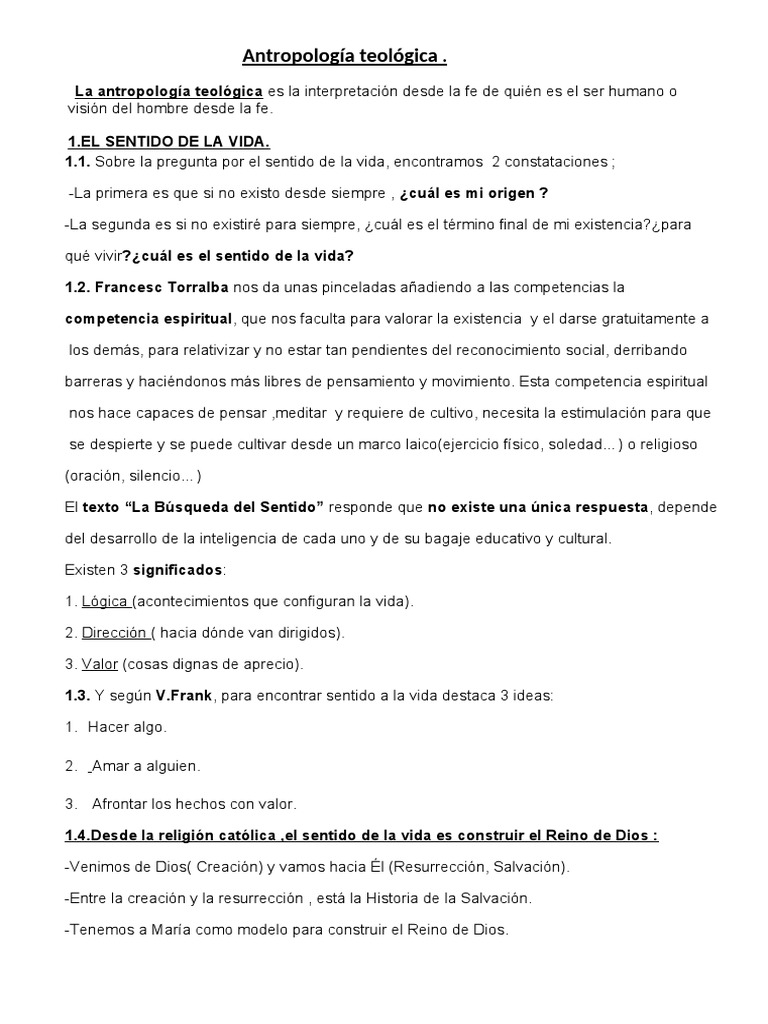 Antropologia - Modulo 2 | PDF | Pecado | Dios