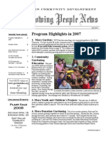 Growing People Newsletter - Fall 2007 - Part A