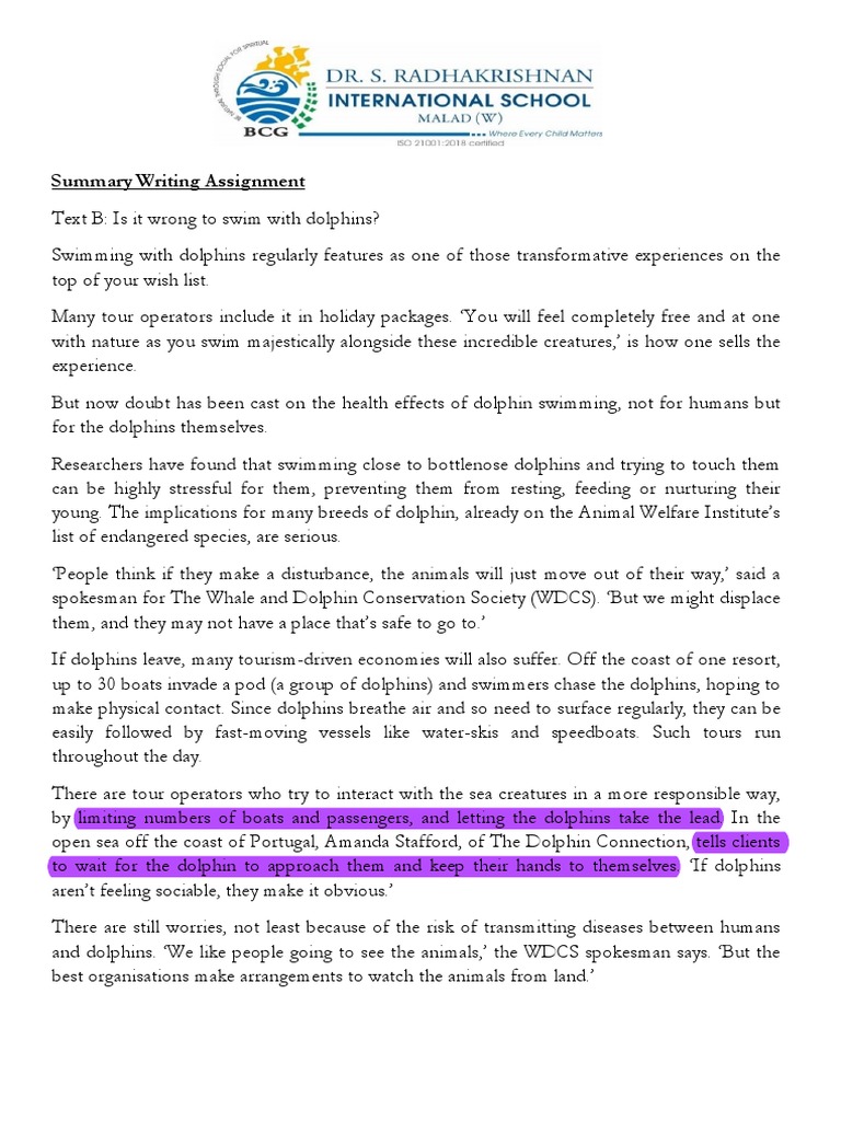 summary-writing-pdf-dolphin-marine-mammals