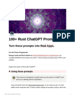 100 Rust ChatGPT Prompts