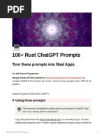 100 Rust ChatGPT Prompts