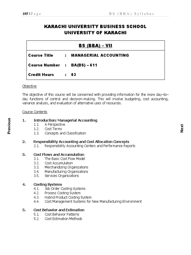 Karachi University Business School University Of Karachi Bs Bba Vii