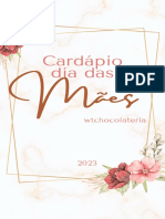 Cardápio Dia Das Mães